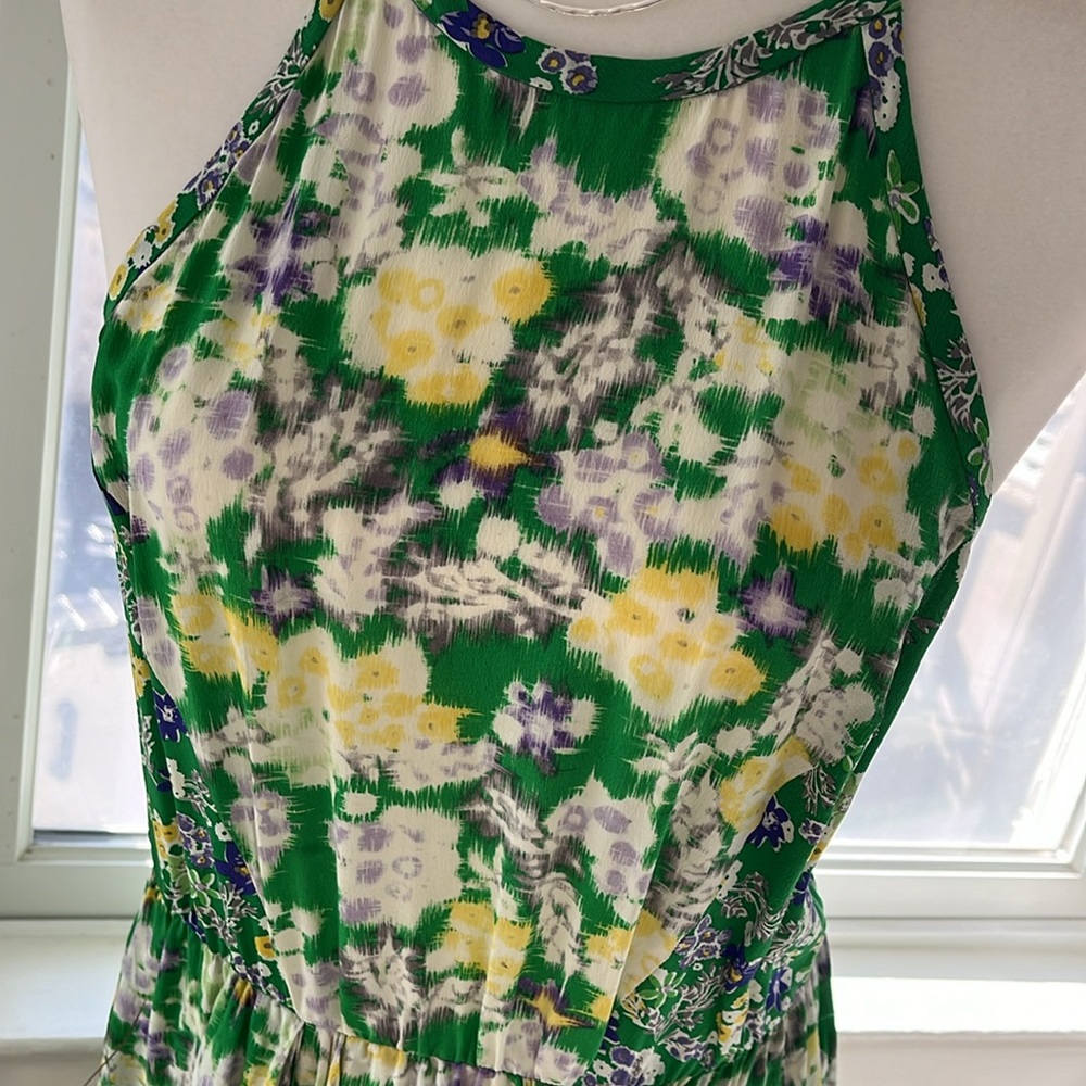 EUC - Rebecca Taylor Sofia Silk Floral Dress - Size 8 - Picture 5 of 6
